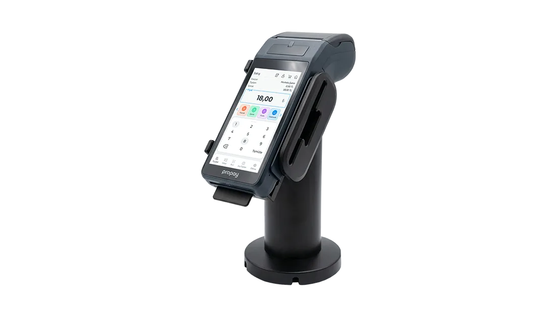 Propay P1000 ECR 360° Döner Stand – Kasada Ergonomi ve Müşteri Konforu